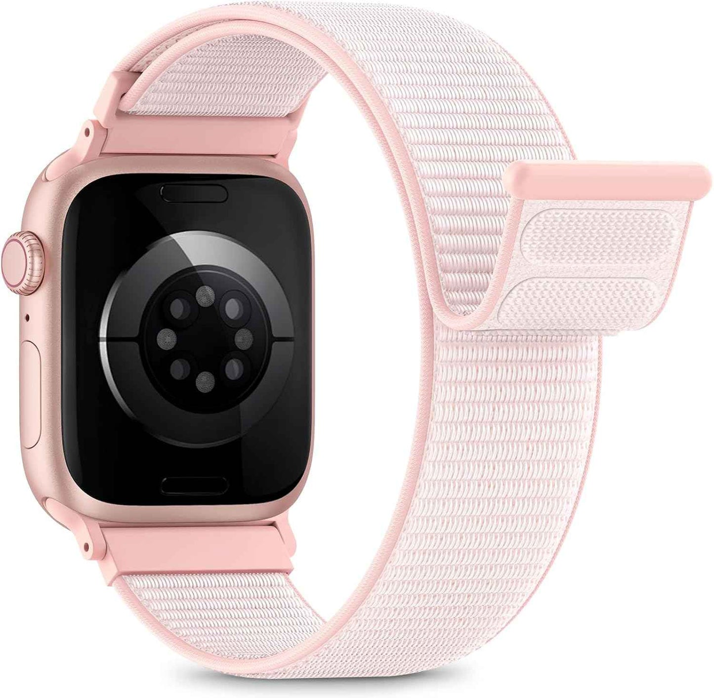 Nylon Loop Sport Band Compatible with Apple Watch Bands 44mm 45mm 46mm 49mm 42mm for Women Men, iWatch Wrist Straps for Ultra 3 2, Se, Series 11 10 9 8 7, Breathable, Soft Band Ideal for Outdoor