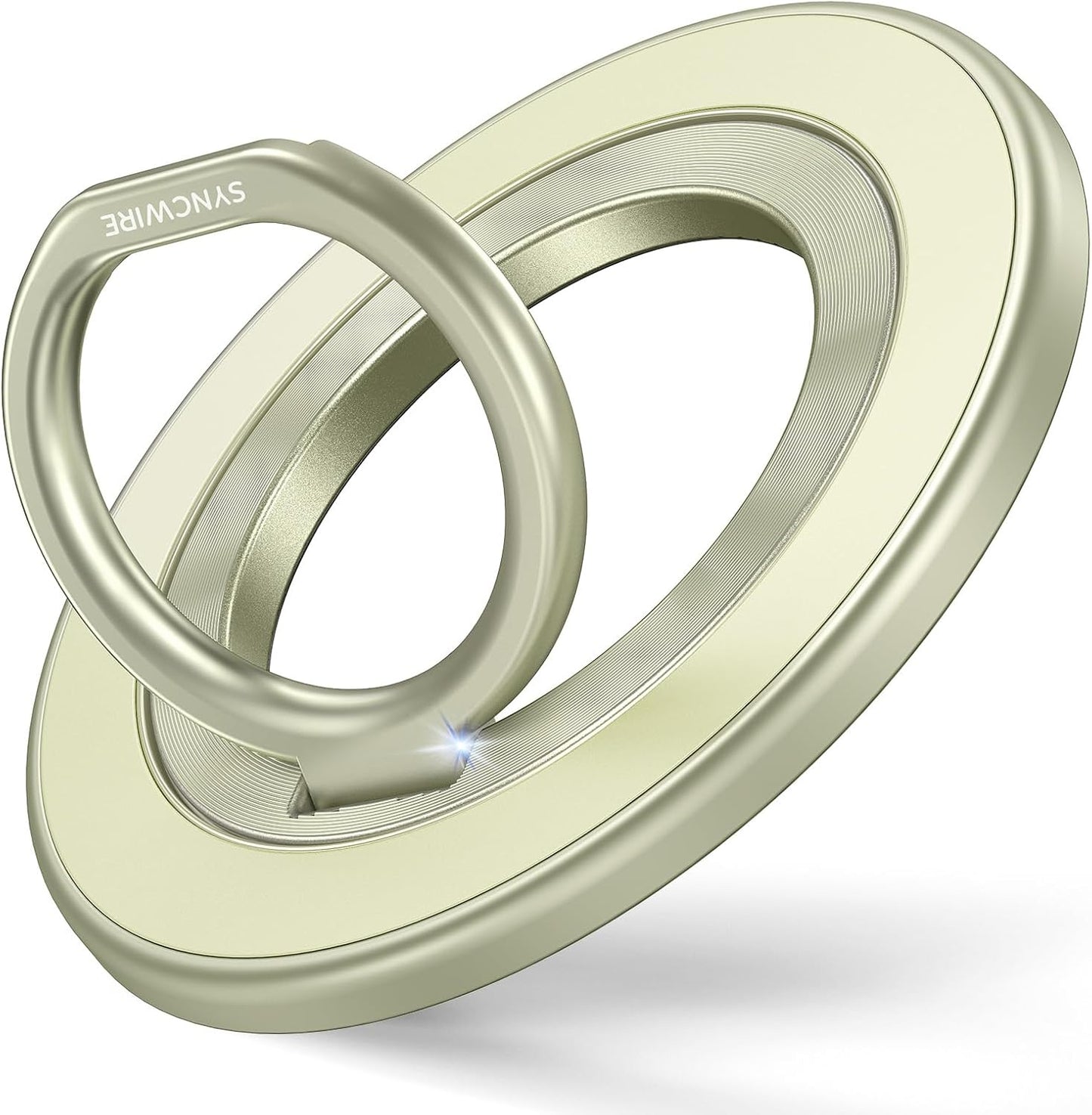 SYNCWIRE Upgraded Magnetic Phone Ring Holder for MagSafe, Magnet Cell Phone Grip Stand Finger Ring Kickstand Two-Sided Magnetic Compatible with iPhone 16 Pro Max 15 14 13 12 MagSafe Accessories