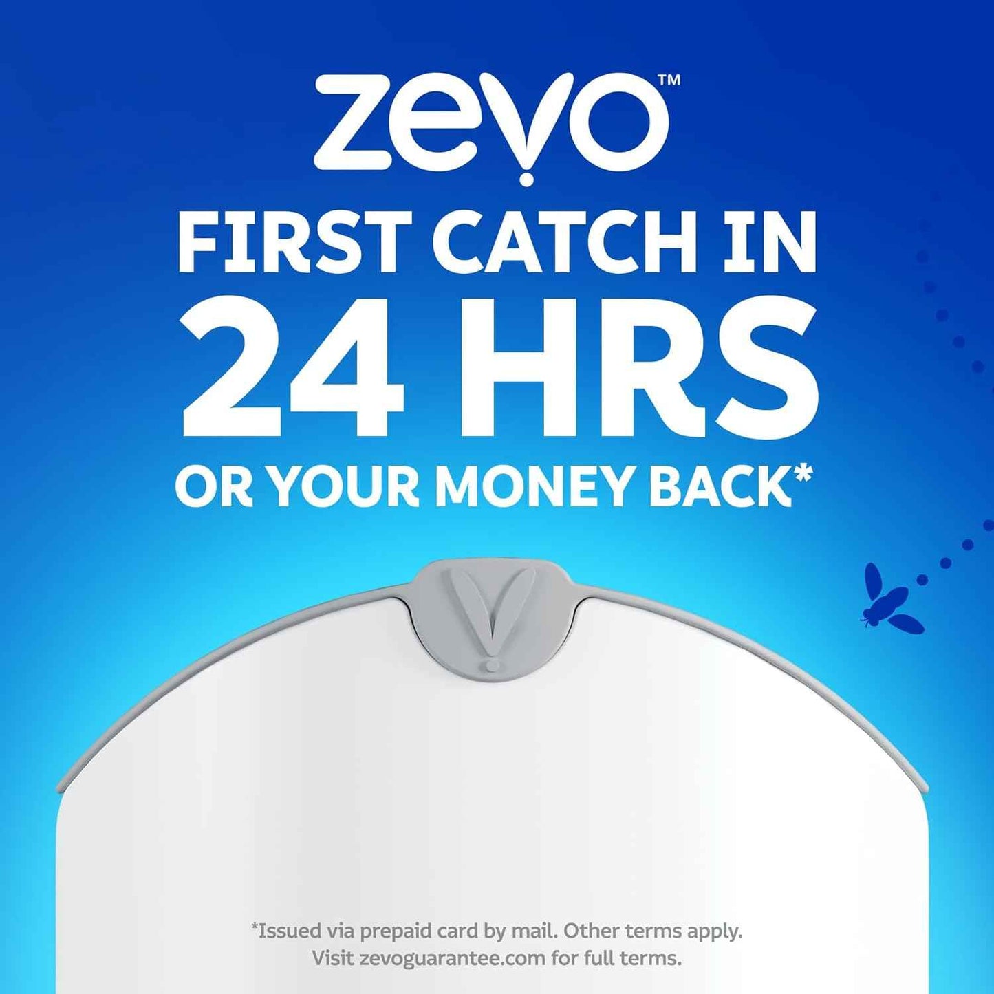 Zevo 2 Flying Insect Traps & 2 Refill Cartridges - Plug in Fly Trap & Indoor Bug Catcher for Gnats, House & Fruit Flies - Blue & UV Light Technology, Mess-Free Alternative to Bug Zapper