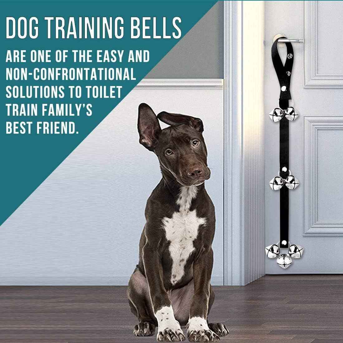 BLUETREE Dog Doorbells Premium Quality Training Potty Great Dog Bells Adjustable Door Bell Dog Bells for Potty Training Your Puppy The Easy Way - 7 Extra Large Loud 1.4 DoorBells