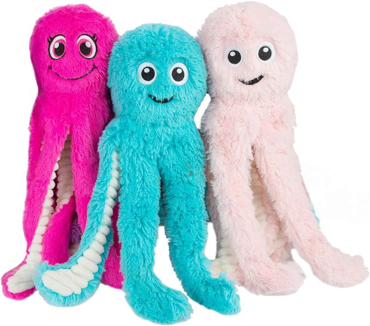 Best Pet Supplies Interactive Squeaky Dog Chew Toy, Ideal Dog Toys for Chewers, Small, Medium & Large Dogs, and Fetch Lovers - Crinkle Duck (Light Pink), Large