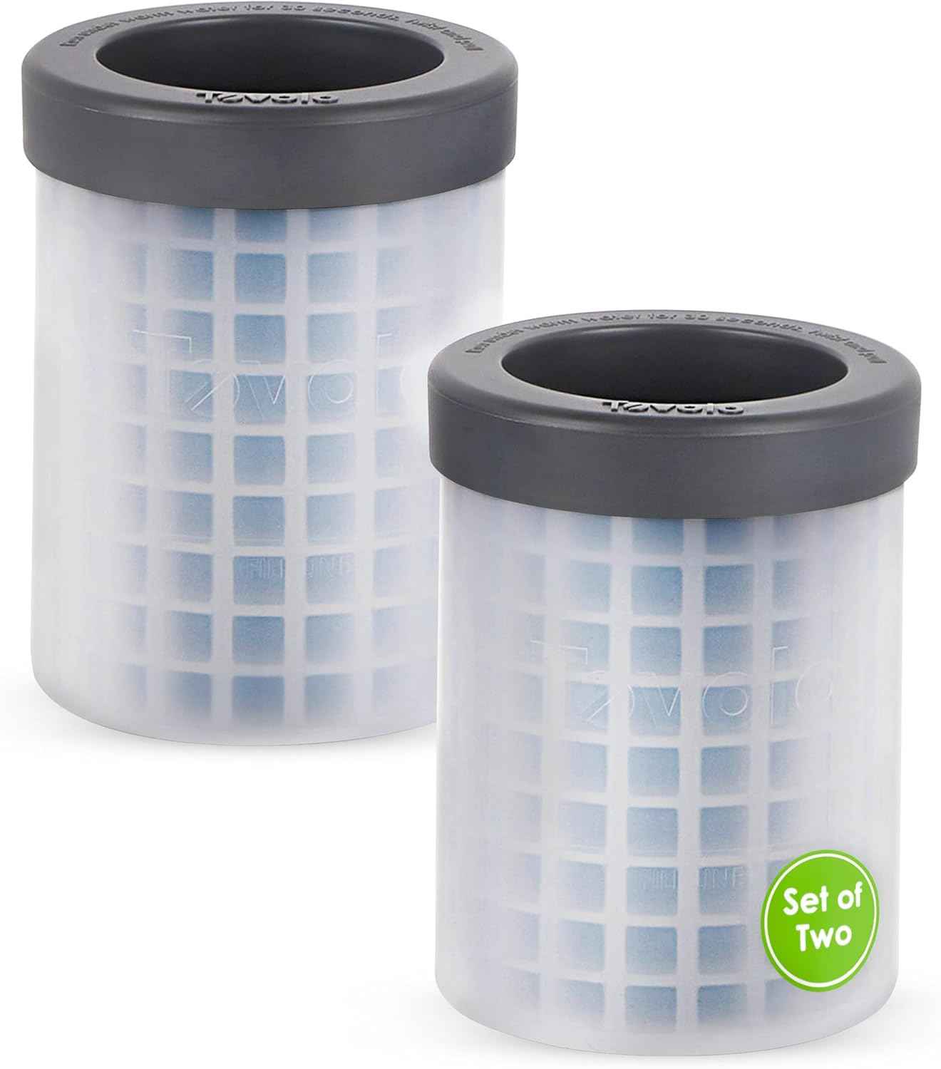Tovolo mini ice cylinder squeeze and release set of 2, bpa-free plastic and silicone