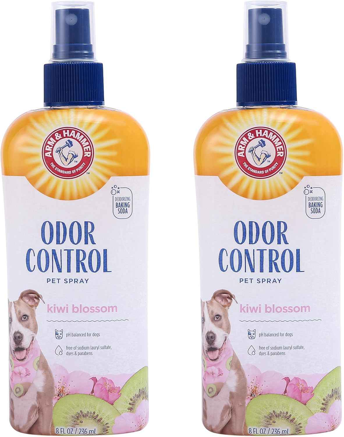 Arm & Hammer for Pets Super Deodorizing Spray for Dogs | Best Odor Eliminating Spray for All Dogs & Puppies | Fresh Kiwi Blossom Scent That Smells Great, 8 Ounces