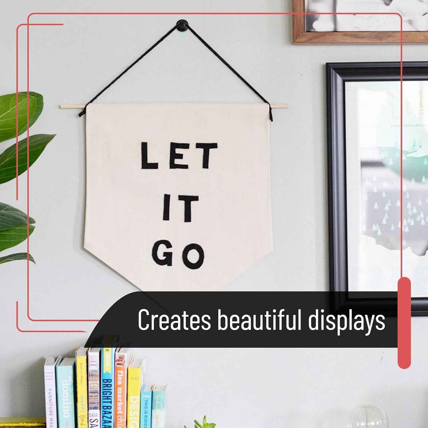 Mr. Pen- Double Headed Picture Hanging Nails, 50 Pack, Black, Push Pins for Wall