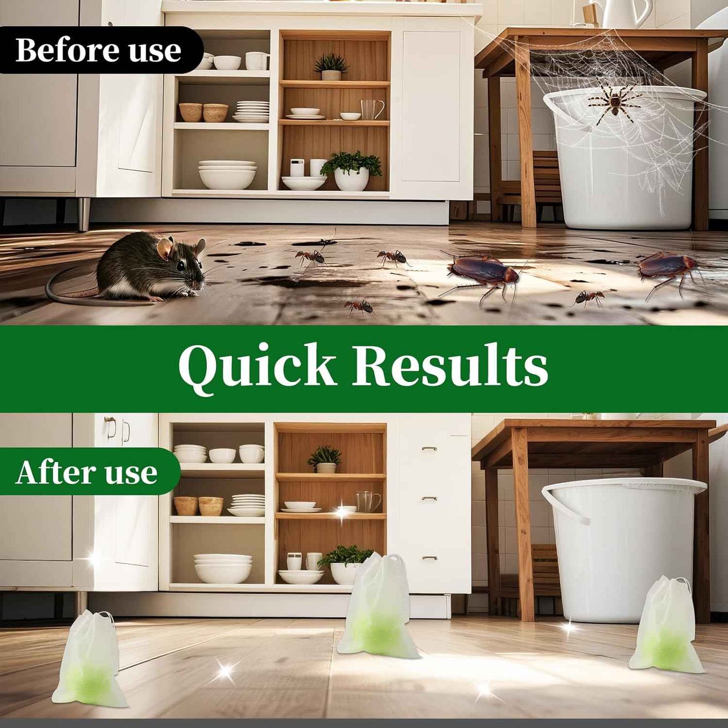 Pest Rodent Repellent, 48 Pack Peppermint Oil Repellent for Mouse, Roach, Rodent, Mice, Rats, Spider, Ant, Pest Control Indoor & Outdoor Use, Natural Mouse Deterrent Replace Traps Family & Pet Safe