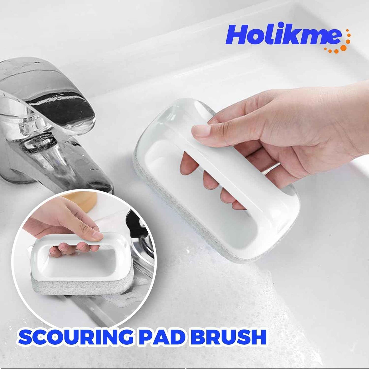 Holikme 6Pack Kitchen Cleaning Brush, Green