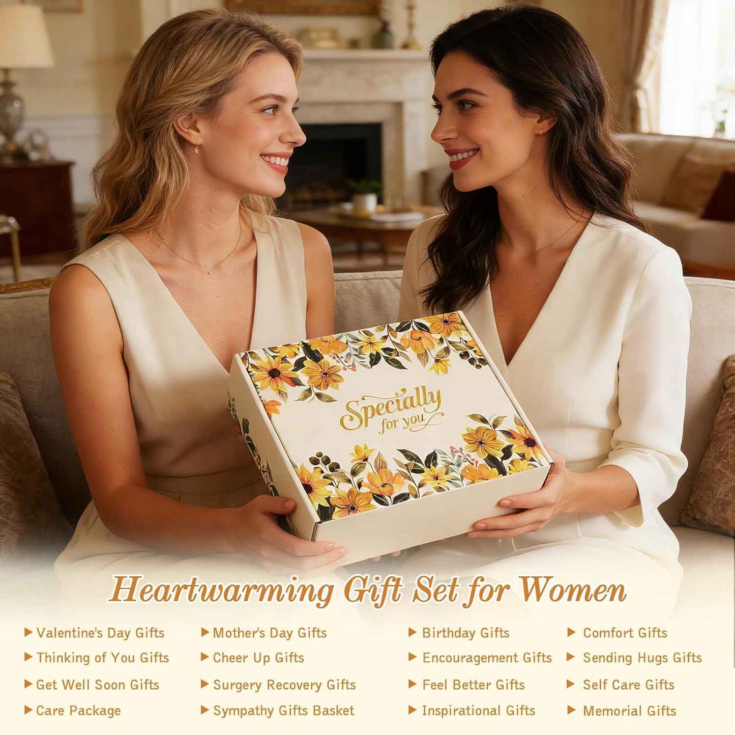 Self Care Gifts for Womens Birthday Gift Get Well Soon Gift - Valentines Day Gifts for Her Mom Wife Daughter Sister Girlfriend Best Friend, Sympathy Gift Baskets for Women Care Package