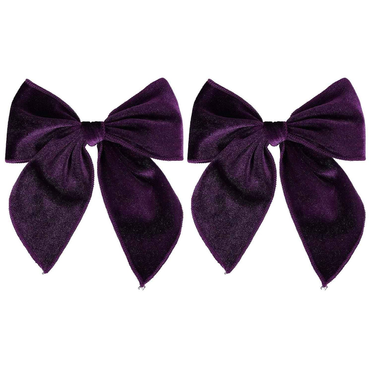 5" Red Christmas Velvet Fable Hair Bows Kids Big Velvet Ribbon Sailor Bow Alligator Clip Cheer Barrettes Hairpins Valentines New Year Gift Accessory for Toddler Teen Baby Girls