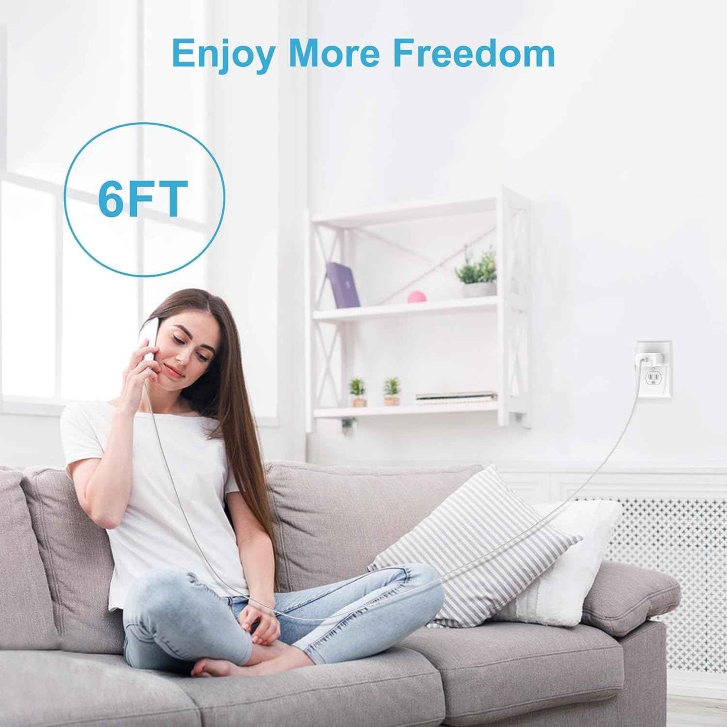 iPhone 17 16 15 Charger Fast Charging,2Pack 20W Apple iPad USB C Wall Chrager Block with 6FT USB C to C Cable for iPhone 17/Pro/Pro Max/17 Air/ 16/16 Pro/16 Pro Max/15/Plus/Pro/Pro Max (White)