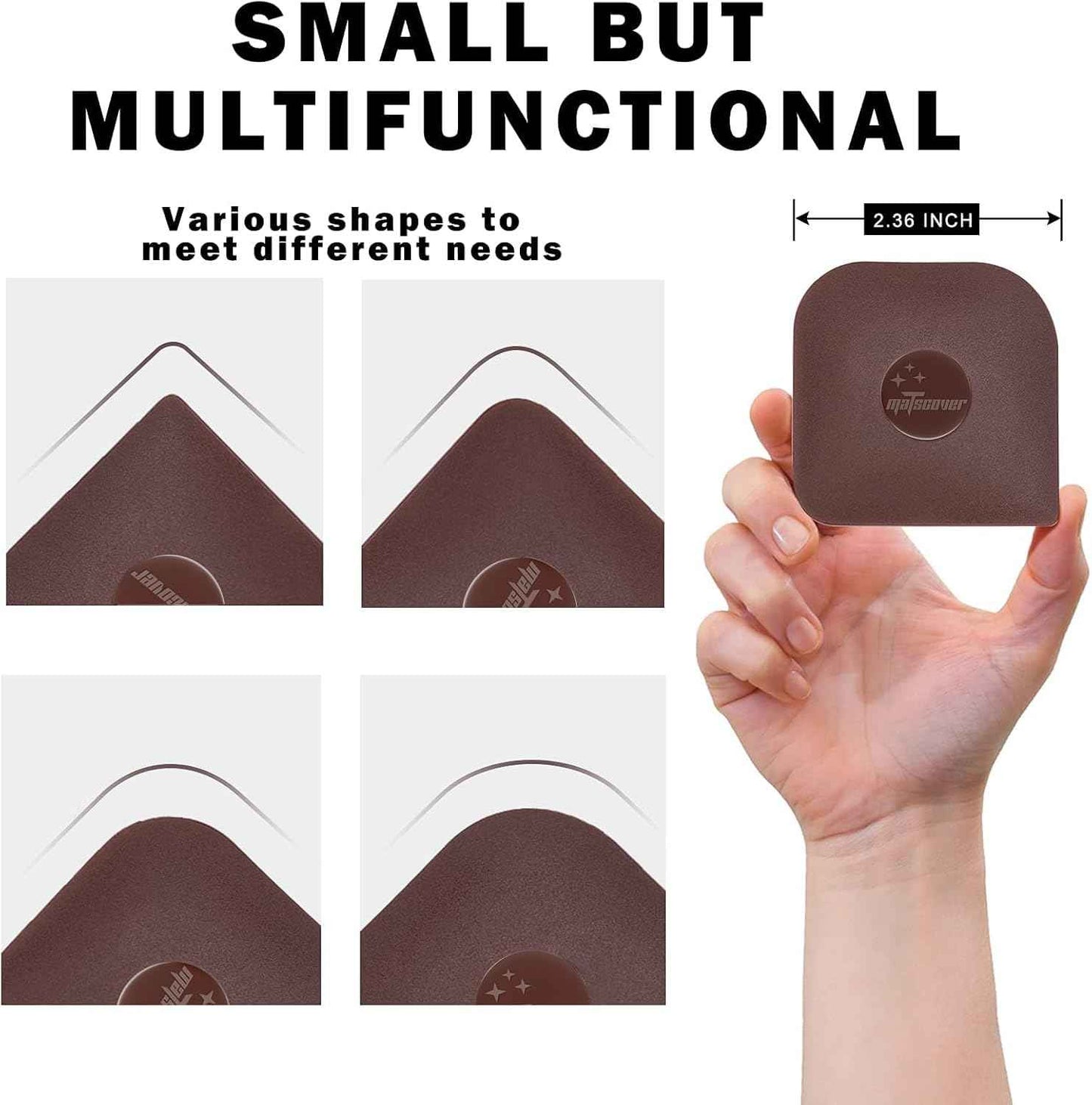 Pan Scraper, 5 Pcs Pot Scraper Plastic, Pot Scraper Non Scratch for Cast Iron, Pot and Pan Cleaning, Sturdy Scraper Kitchen Tool