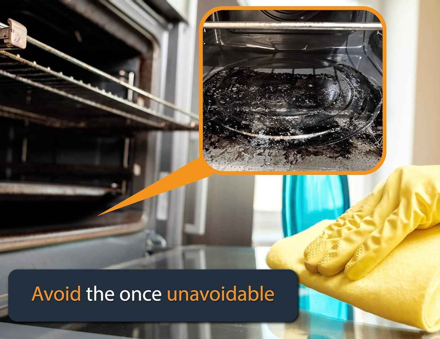 Oven Liners for Bottom of Oven - 2 Pack Large Heavy Duty Mats, 17”x25” Non-Stick Reusable Liner for Electric, Gas, Toaster Ovens, Grills - BPA & PFOA Free Kitchen Accessory to Keep Oven Clean (Black)