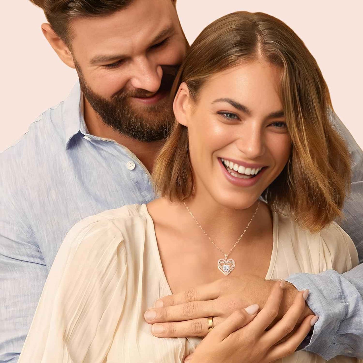 Preserved Red Rose Gift Box with Heart Necklace Eternal Real Rose Dainty Love Pendant Romantic Gift for Women on Anniversary, Birthday, Valentineβs Day