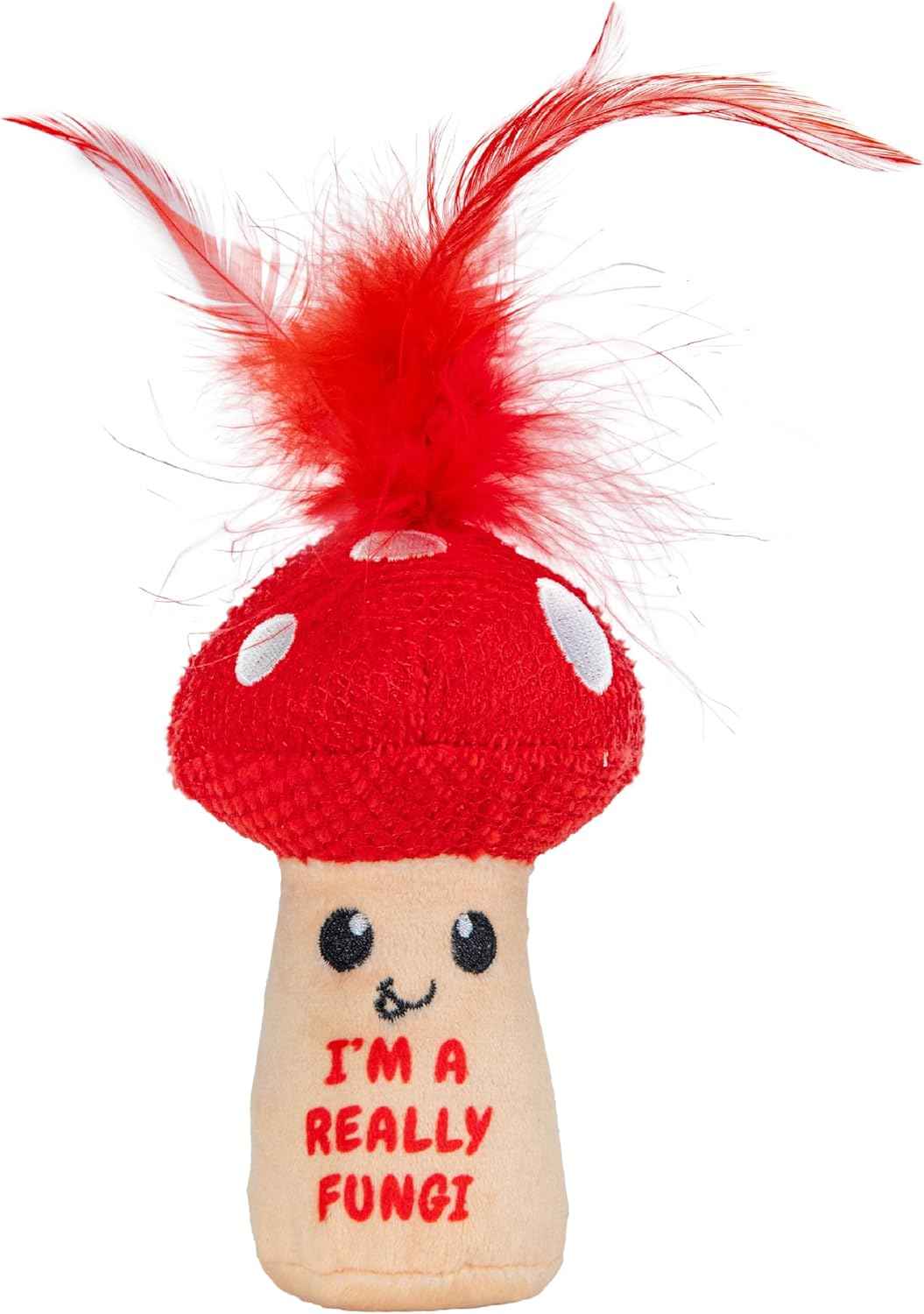 Catstages Crunchy Pickle Kicker Cat Toy – Plush Crinkle Toy with Catnip and Dental Mesh, 6.5"