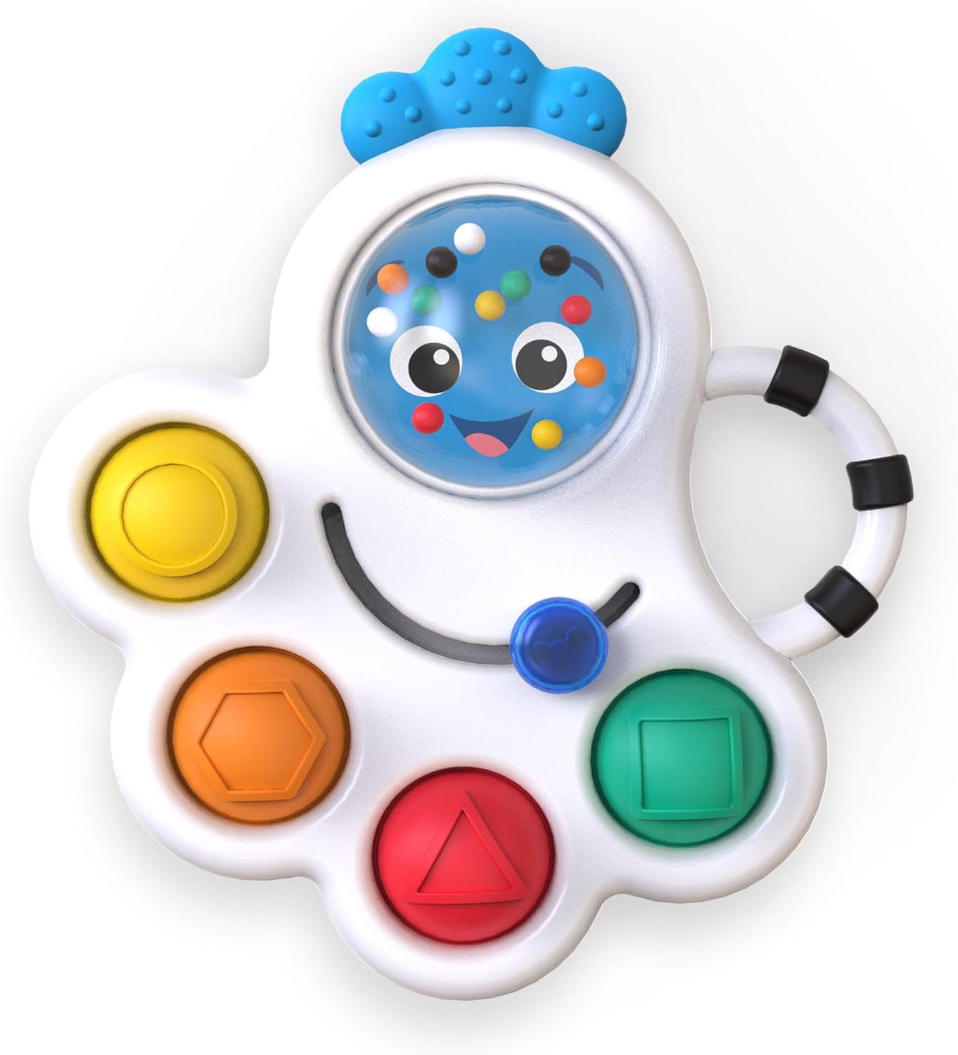 Baby Einstein Outstanding Opus The Octopus Sensory Rattle & Teether Multi-Use Toy, BPA Free & Chillable, 3 Months & up, Multicolored