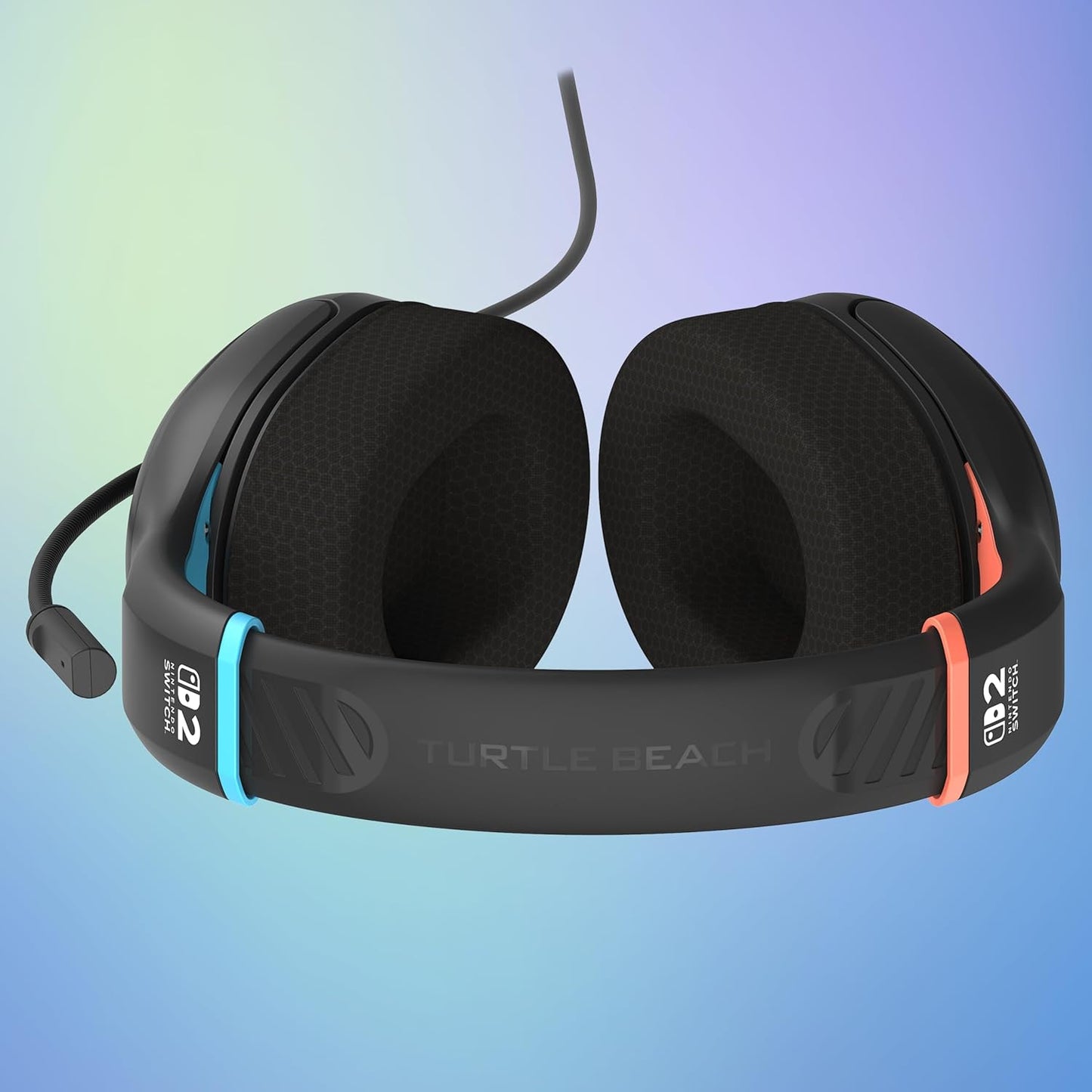 Turtle Beach Airlite Fit Wired Gaming Headset – Officially Licensed for Nintendo Switch 2, Nintendo Switch, Durable, Lightweight, Charcoal Blue/Red
