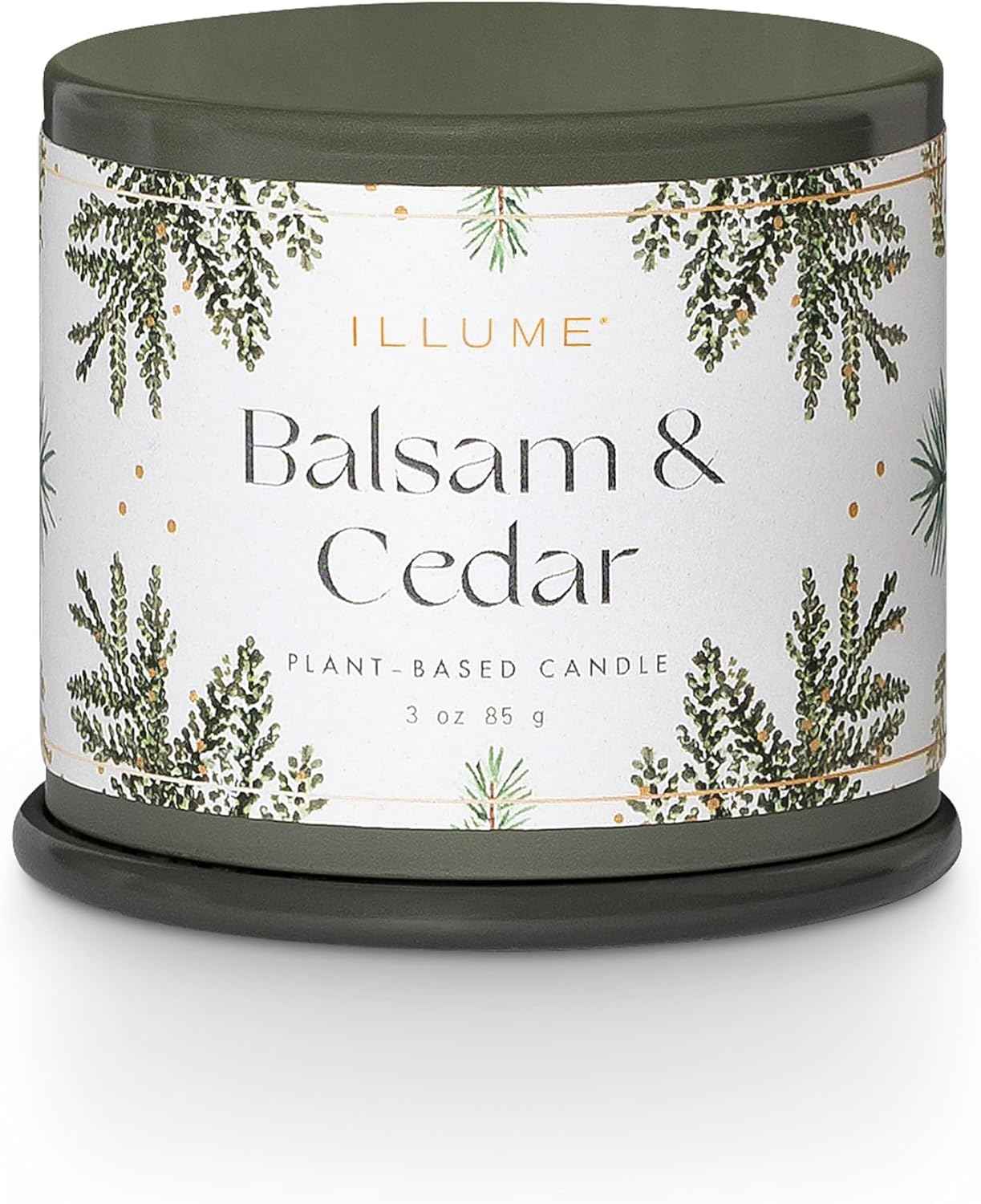 ILLUME Vanity Tin Candle, Woodfire