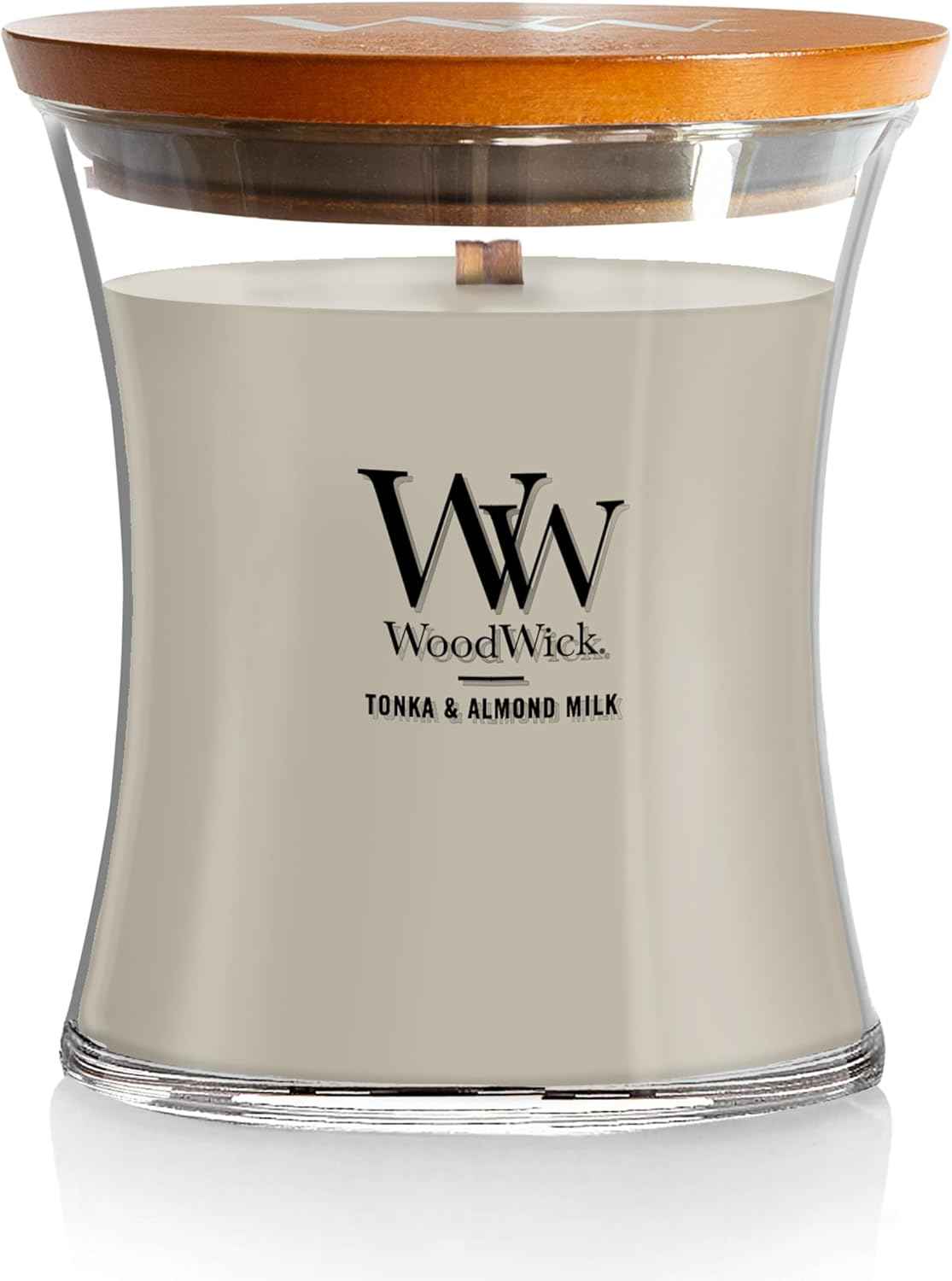 WoodWick Cinnamon Chai Holiday Candle Gifts for Women and Men, 9.7 oz Medium Hourglass Candle with Crackling Wick