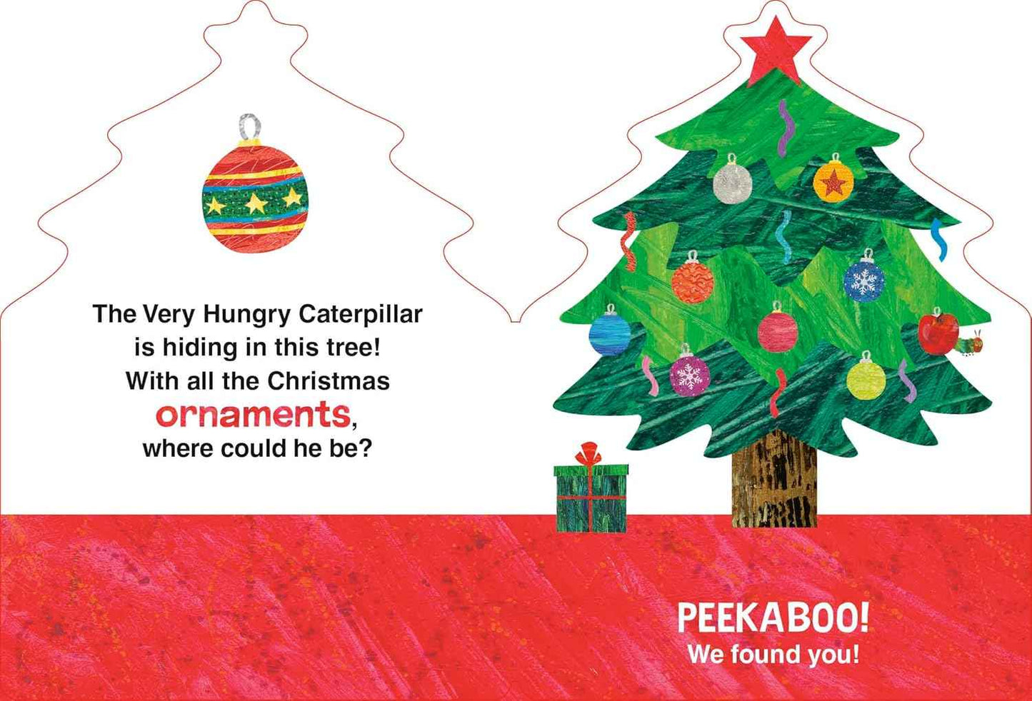 The Very Hungry Caterpillar’s Peekaboo Christmas Board Book (The World of Eric Carle) Holiday Interactive Story for Toddlers