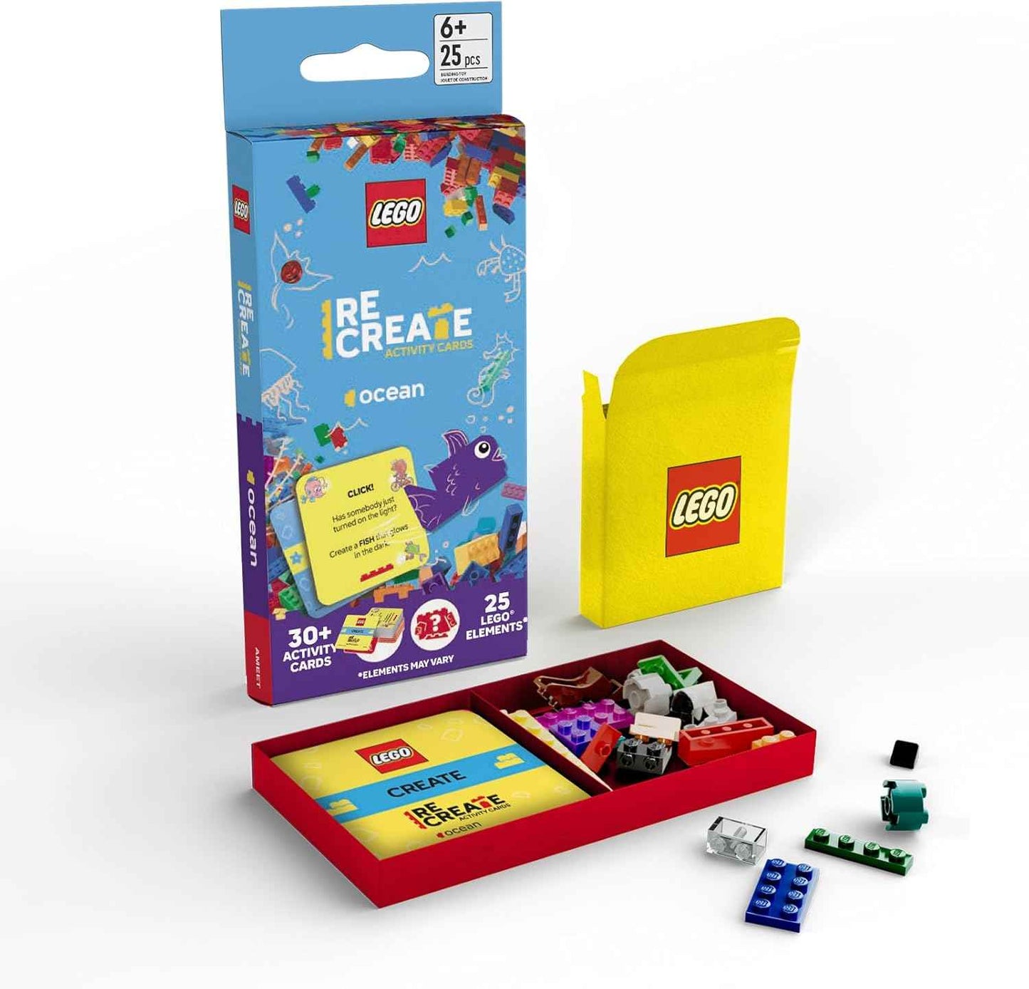 Lego Recreate Activity Cards – Animals | Creative Building Game with 30+ Activity Cards & 25 Lego Elements | Ages 6+