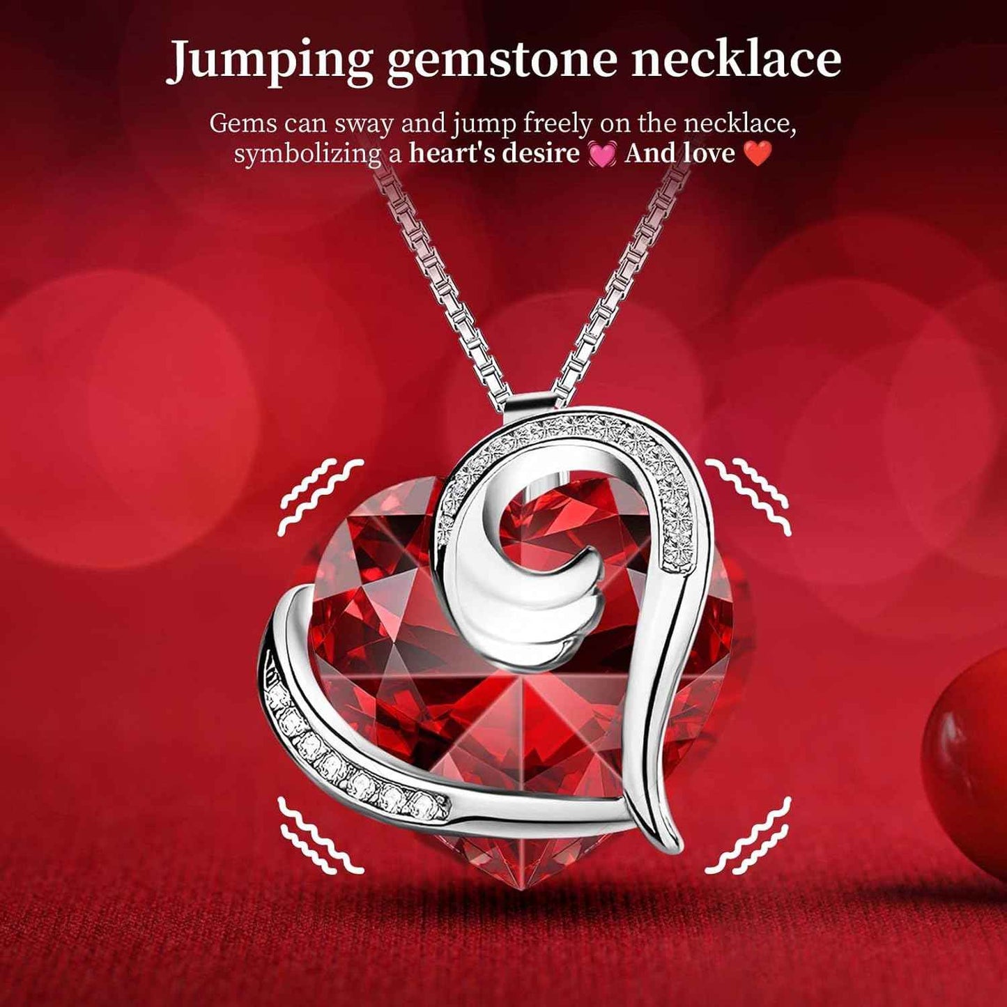 Preserved Real Red Rose with Necklace Forever Flowers Rose Valentines Day Gifts for Her Wife Girlfriend Women Mom Grandma on Valentines Mothers Day Sweetest Day Christmas Anniversary Romantic-Red