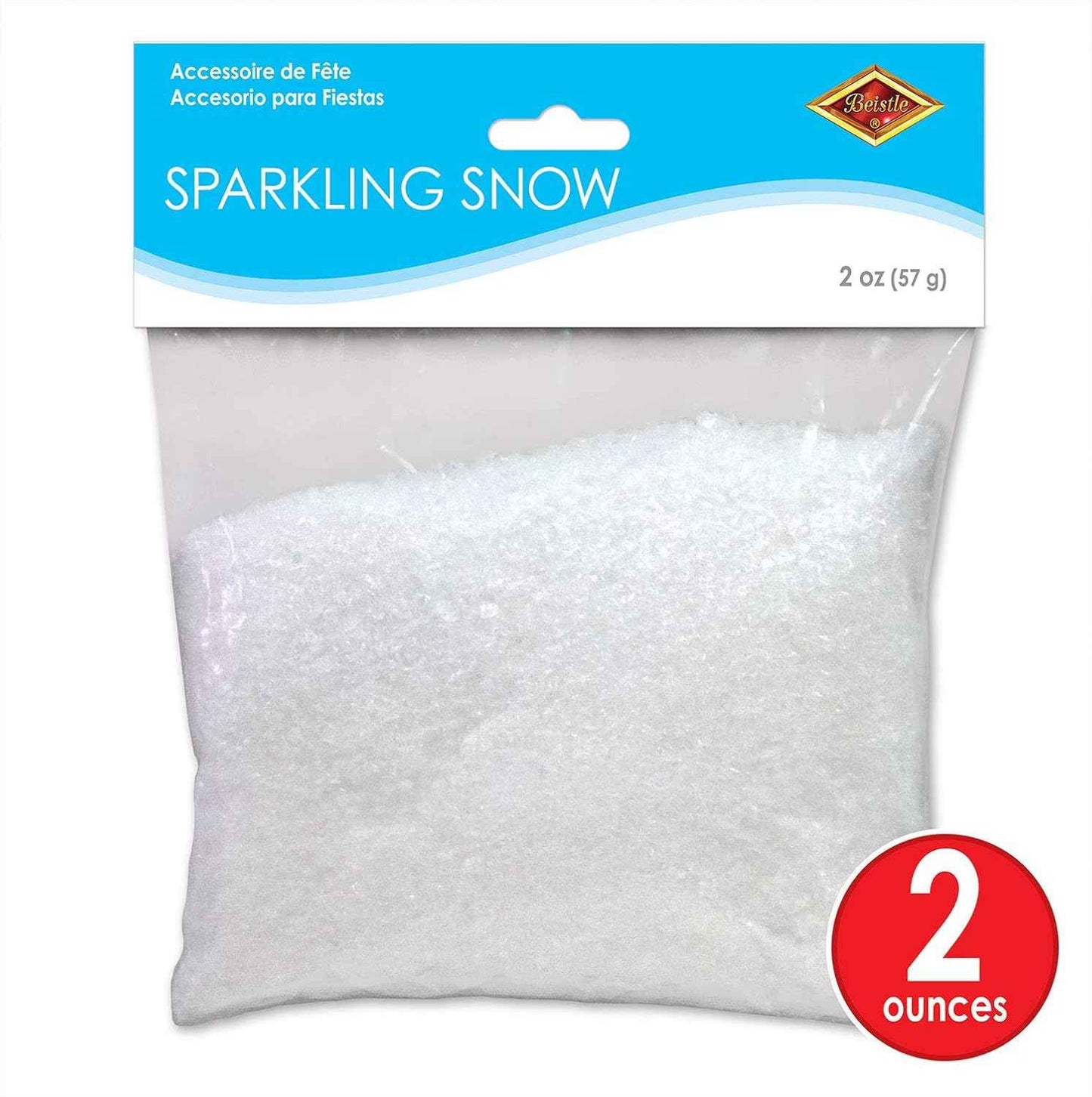 Beistle Sparkling Snow, 2-Ounce, White