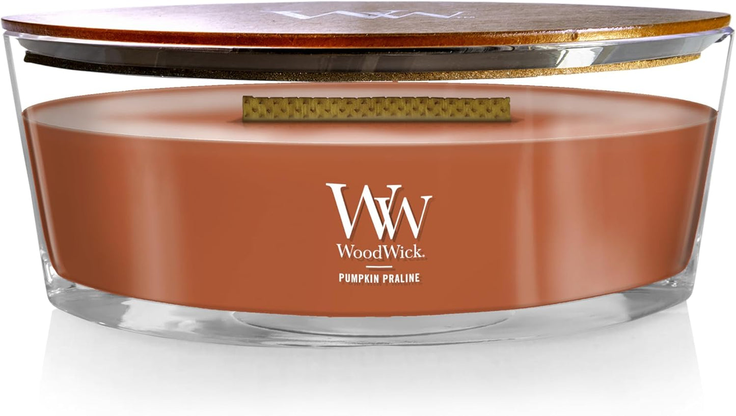 WoodWick Cinnamon Chai Holiday Candle Gifts for Women and Men, 9.7 oz Medium Hourglass Candle with Crackling Wick