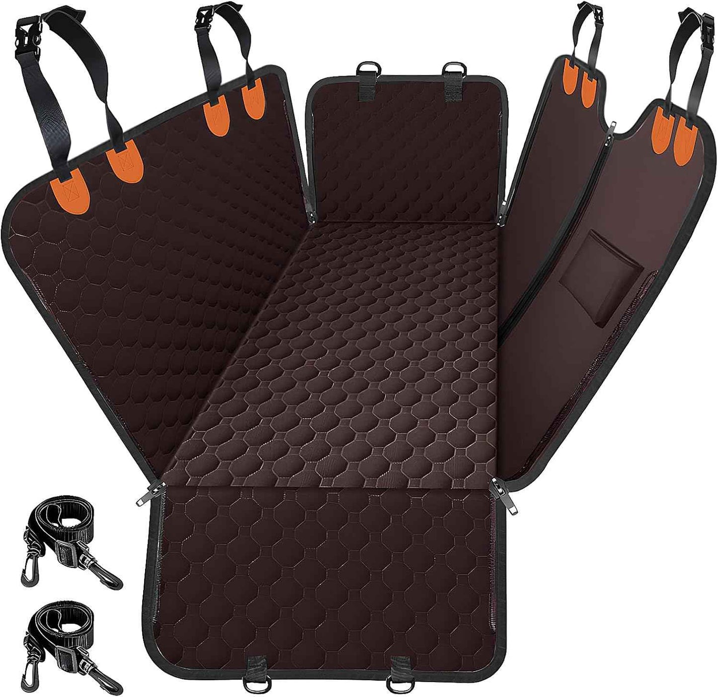 Mancro Dog Car Seat Cover for Back Seat, 2025 Upgraded 600D Heavy Duty Waterproof & Scratch-Resistant Dog Hammock for Car, Back Seat Pet Cover for Dogs with Sedan, Trucks and SUVs, Standard, Black