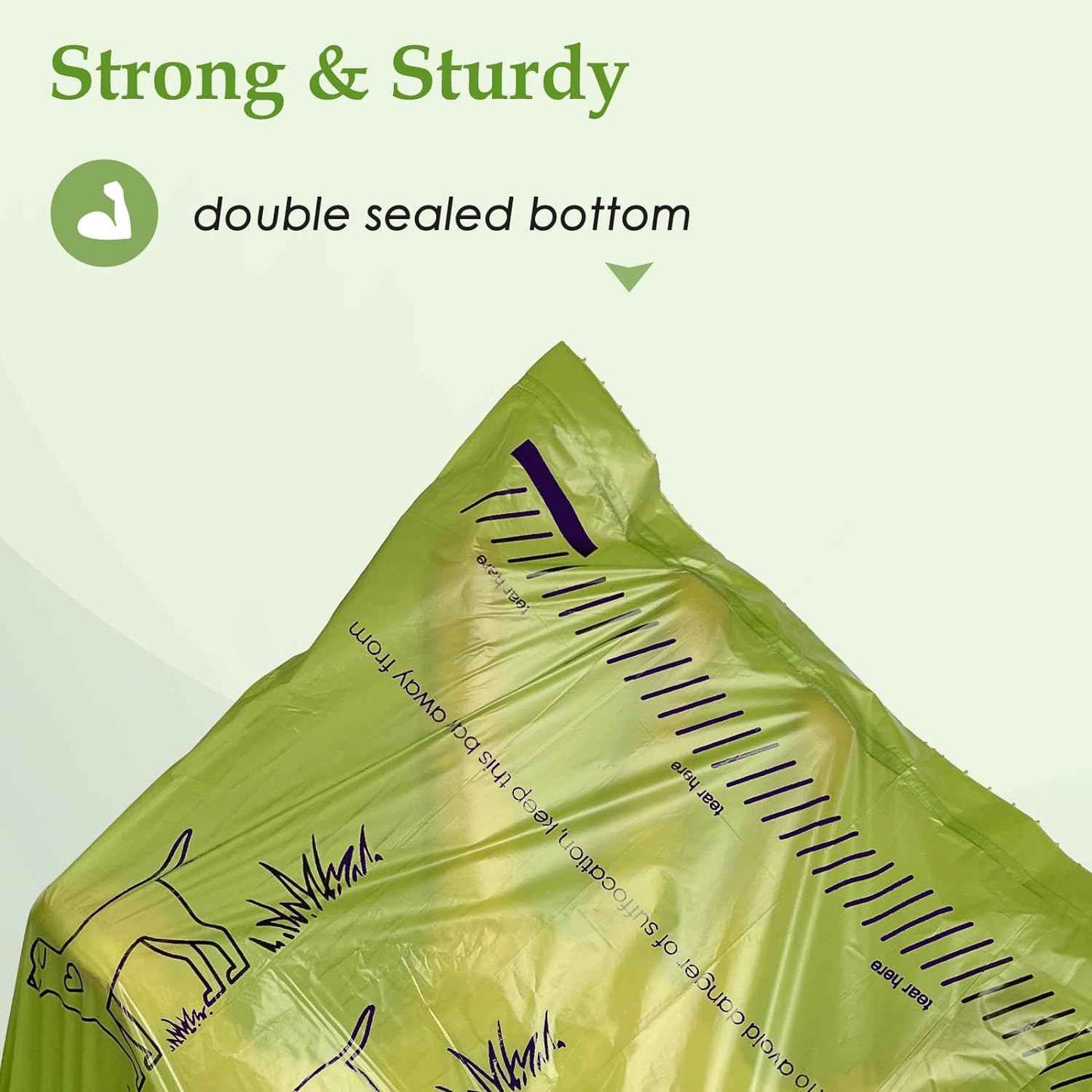 240 Count Lavender Scented 13” x 9” Dog Poop Bags Rolls, Leakproof Strong & Sturdy Waste Bags for Doggie Cat Pet