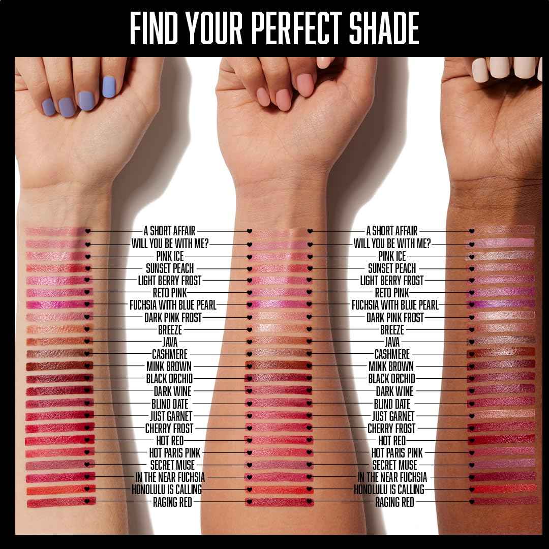 wet n wild Silk Finish Lipstick, Hydrating Rich Buildable Lip Color, Formulated with Vitamins A,E, & Macadamia for Ultimate Hydration, Cruelty-Free & Vegan - Cherry Frost