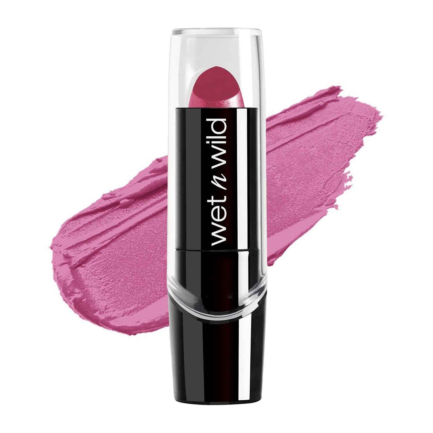 wet n wild Silk Finish Lipstick, Hydrating Rich Buildable Lip Color, Formulated with Vitamins A,E, & Macadamia for Ultimate Hydration, Cruelty-Free & Vegan - Cherry Frost