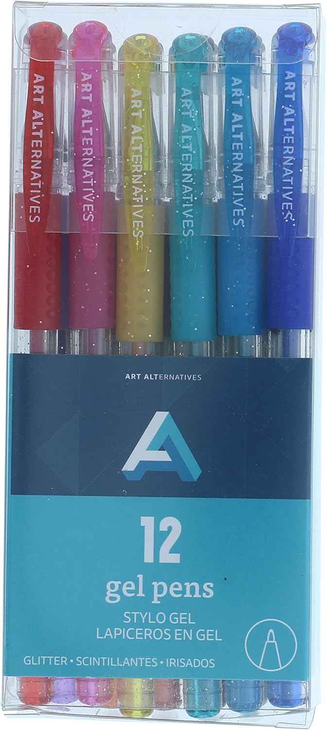 Art Alternatives Gel Pen, Metallic Pink - Ballpoint - Non-Smear + Quick Dry - Writing, Drawing, Coloring, Journal, Planner