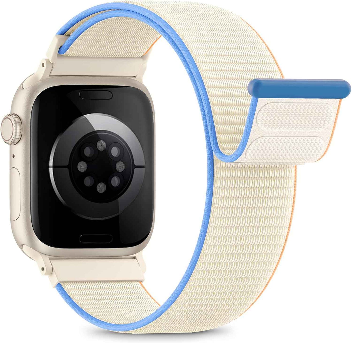 Nylon Loop Sport Band Compatible with Apple Watch Bands 44mm 45mm 46mm 49mm 42mm for Women Men, iWatch Wrist Straps for Ultra 3 2, Se, Series 11 10 9 8 7, Breathable, Soft Band Ideal for Outdoor