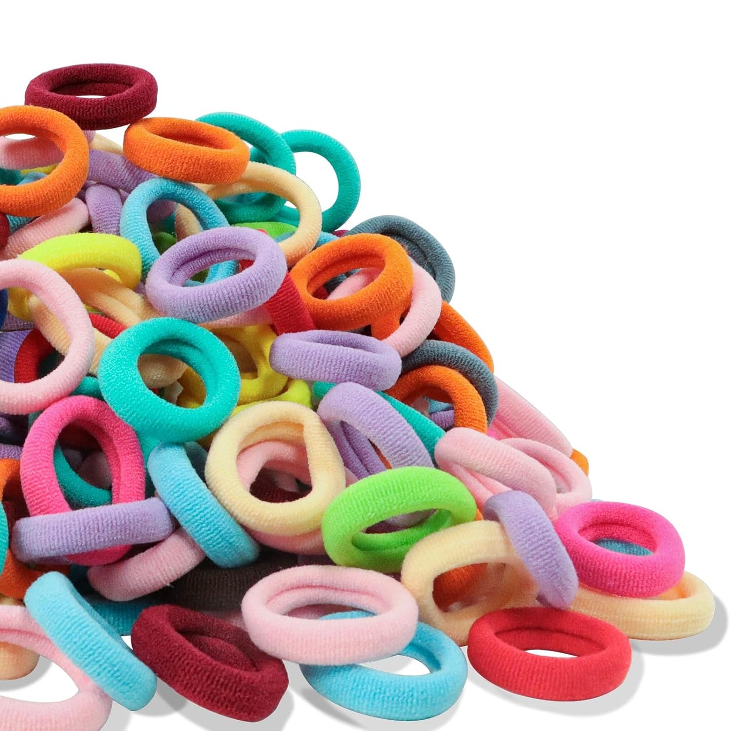 200PCS Small Hair Ties,No Crease Baby Hair Ties,Elastic Hair Ponytail Holder Hair Accessories for Baby Girls Infants Toddlers Kids