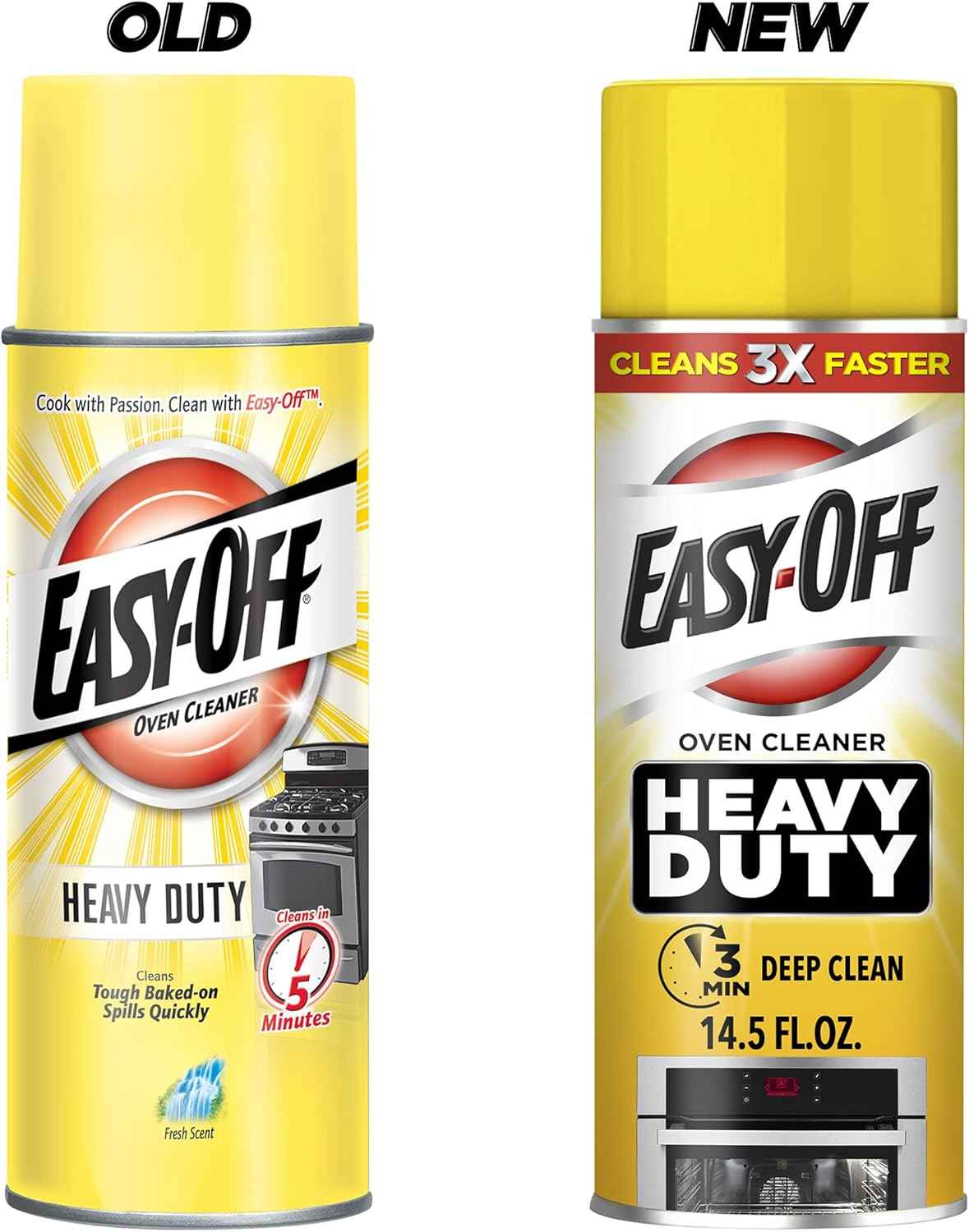 Easy Off Heavy Duty Oven Cleaner, Regular Scent 14.5 oz Can (Pack of 2)