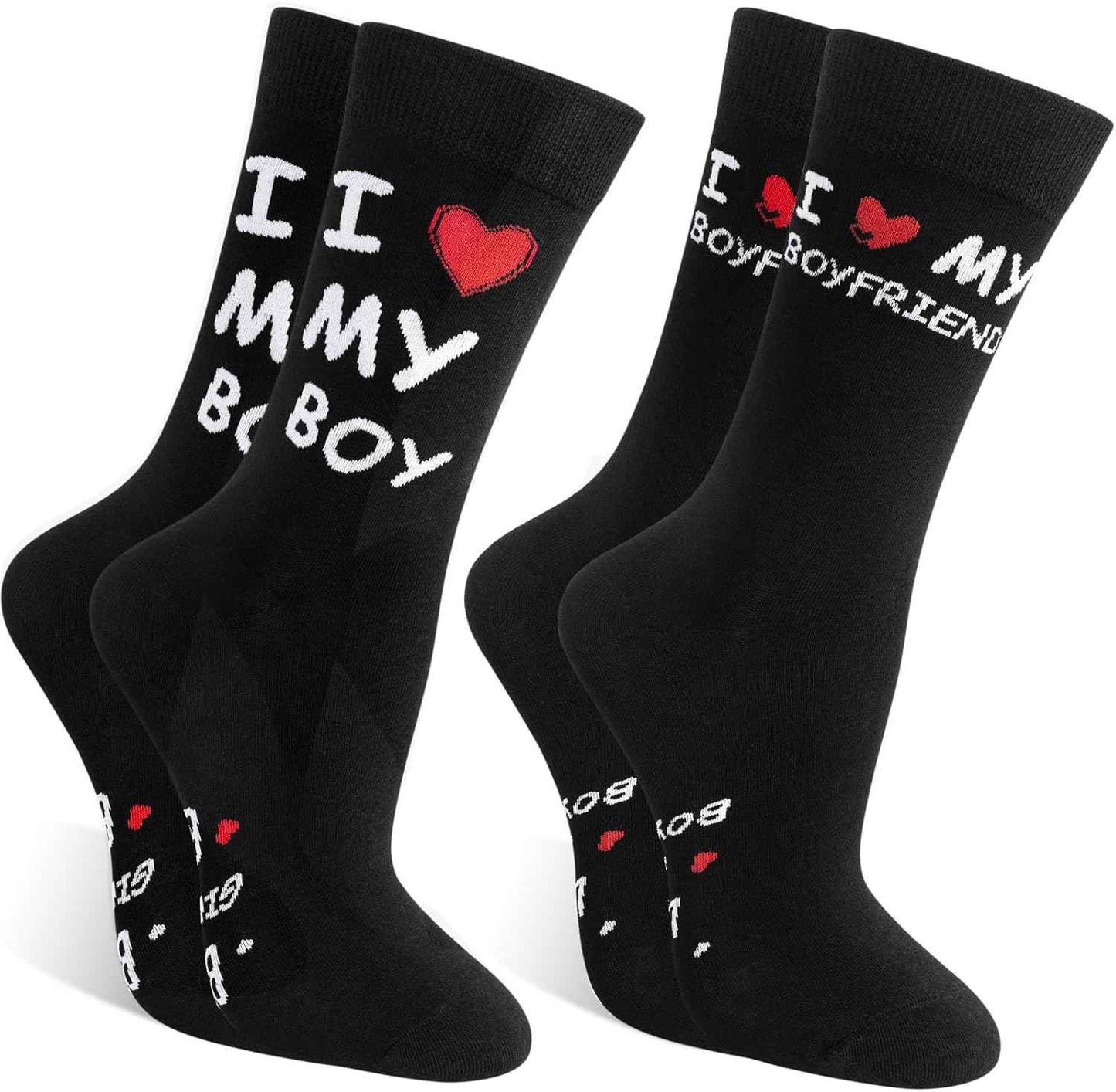 Valentines Day Socks for Men Women Him Her Girlfriend Boyfriend Couple, Anniversary Birthday Romantic Heart Gifts