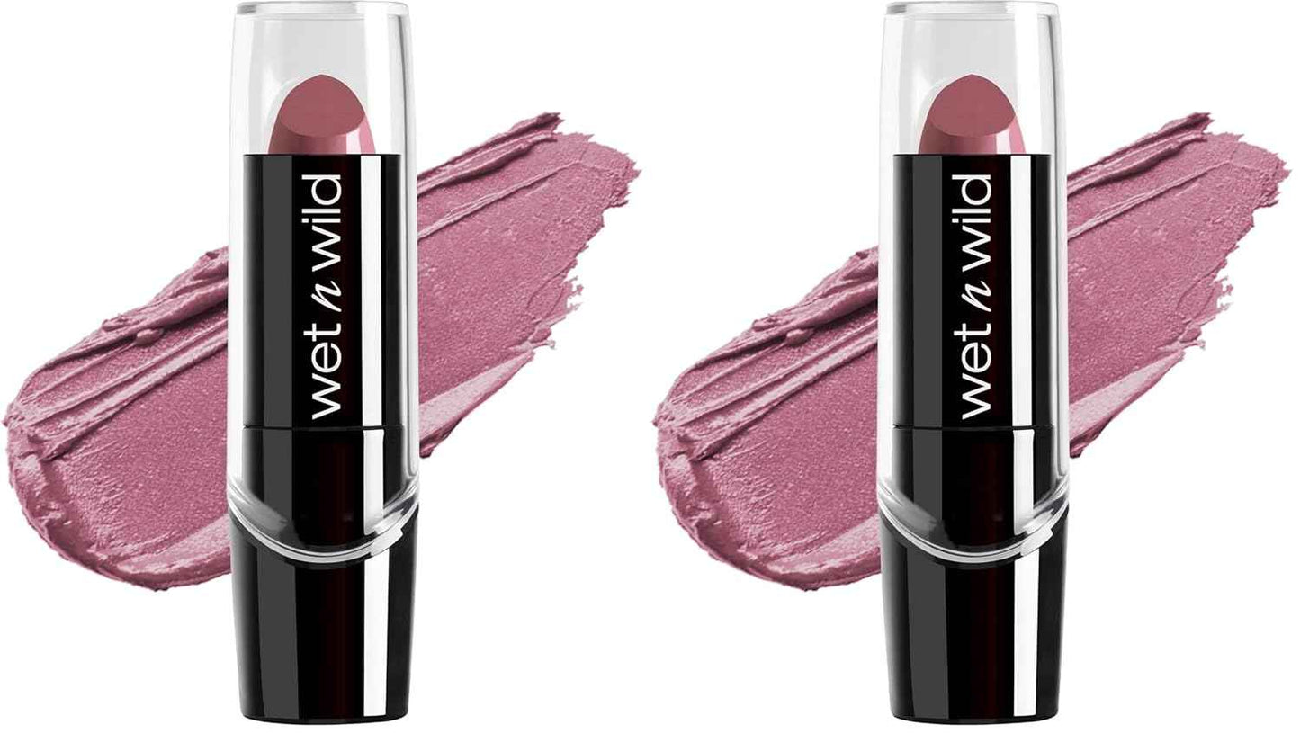 wet n wild Silk Finish Lipstick, Hydrating Rich Buildable Lip Color, Formulated with Vitamins A,E, & Macadamia for Ultimate Hydration, Cruelty-Free & Vegan - Cherry Frost