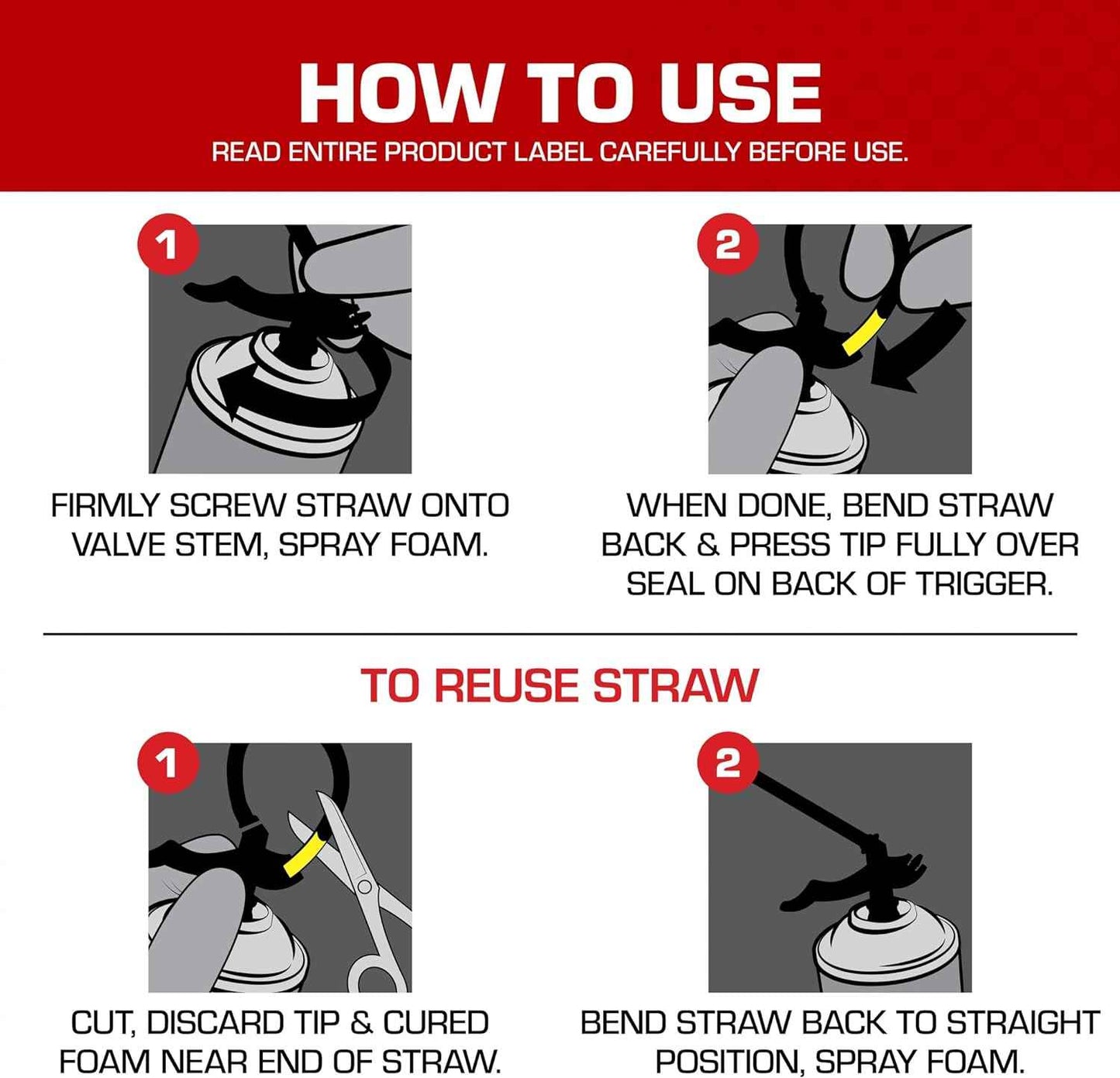 Tomcat Rodent Block Expanding Foam Barrier, Fills Gaps to Keep Mice From Entering the Home, 12 oz.