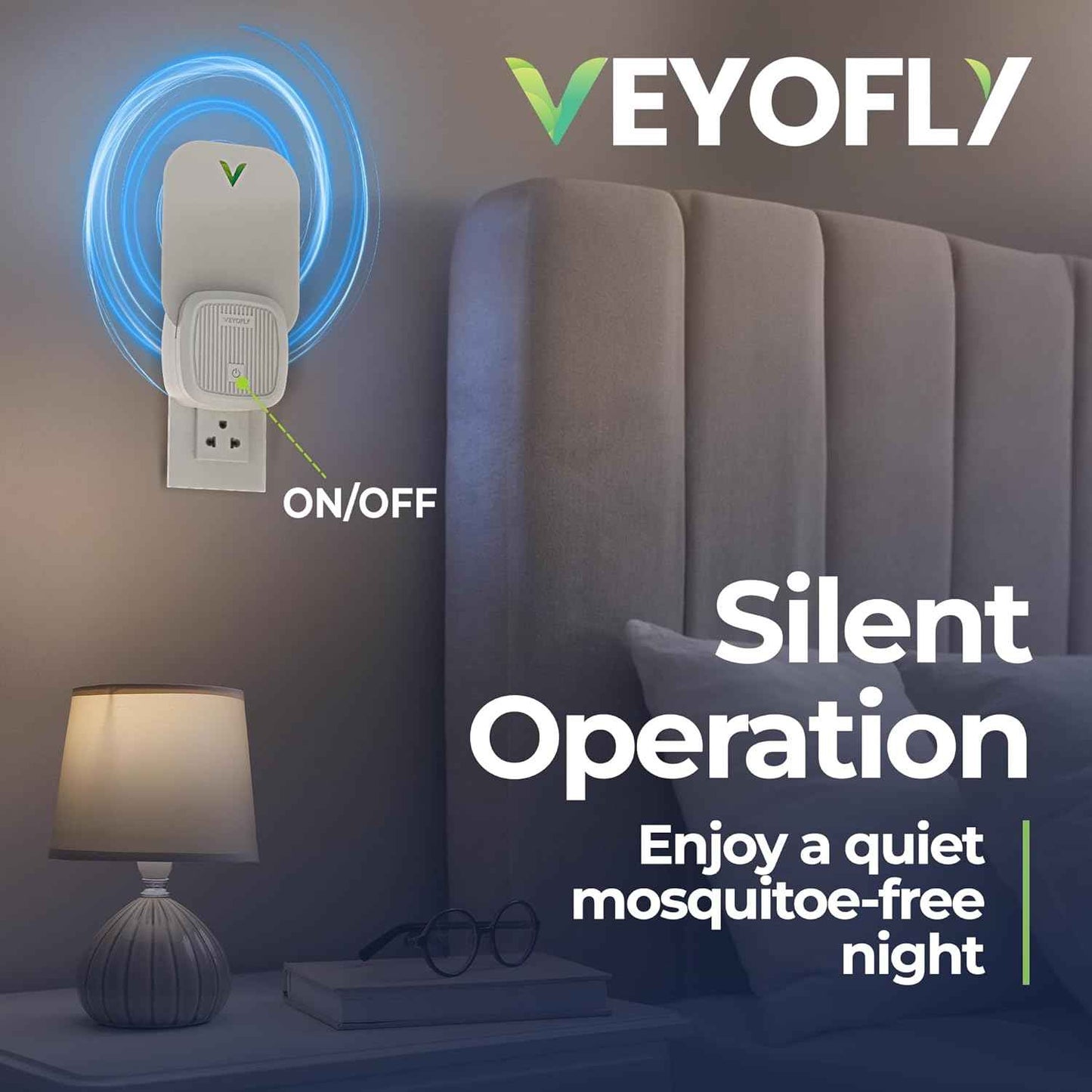 VEYOFLY Fly Catcher Indoor, Fly Trap Indoor, (1 Device + 3 Refills) Fruit Fly Traps for Indoors, Gnat Traps for House Indoor, Bug Killer, Fly Trap, Plug in Light Flying Insect Trap