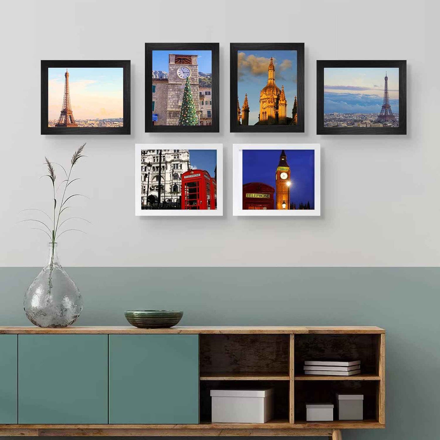 SESEAT Black 8x10 Picture Frame, Photo Frame for Wall Mounting or Tabletop Diaplay, 1 Pack