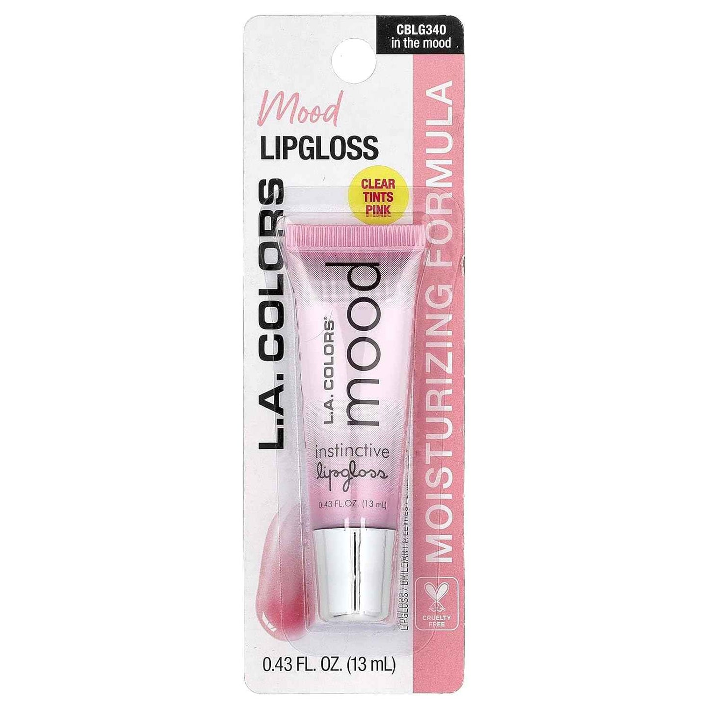 L.A. COLORS Lip-gloss In The Mood, 0.43 Oz (CBLG340)