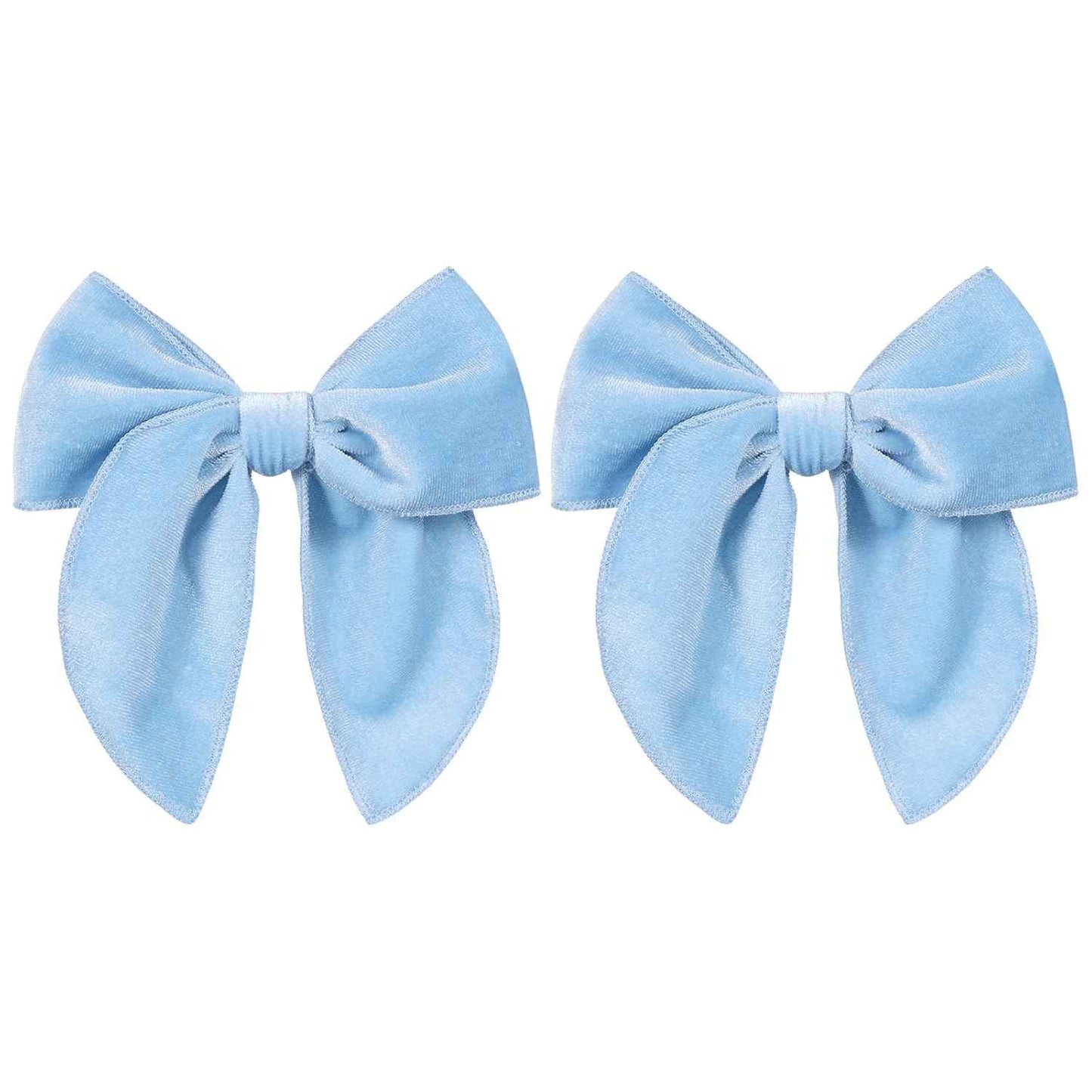 5" Red Christmas Velvet Fable Hair Bows Kids Big Velvet Ribbon Sailor Bow Alligator Clip Cheer Barrettes Hairpins Valentines New Year Gift Accessory for Toddler Teen Baby Girls