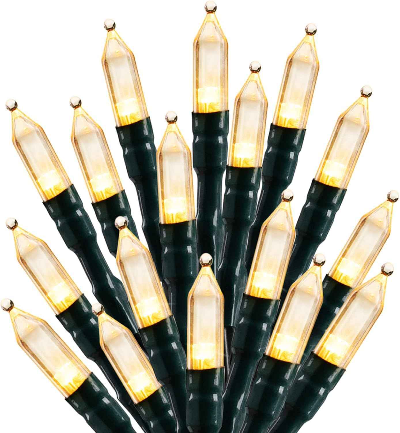 Minetom Pink Mini Christmas Lights - 39 Feet 100 LED Fairy String Lights with 8 Lighting Modes Waterproof Connectable for Indoor Outdoor Xmas Tree Garland Wreath Holiday Valentine's Day Decoration