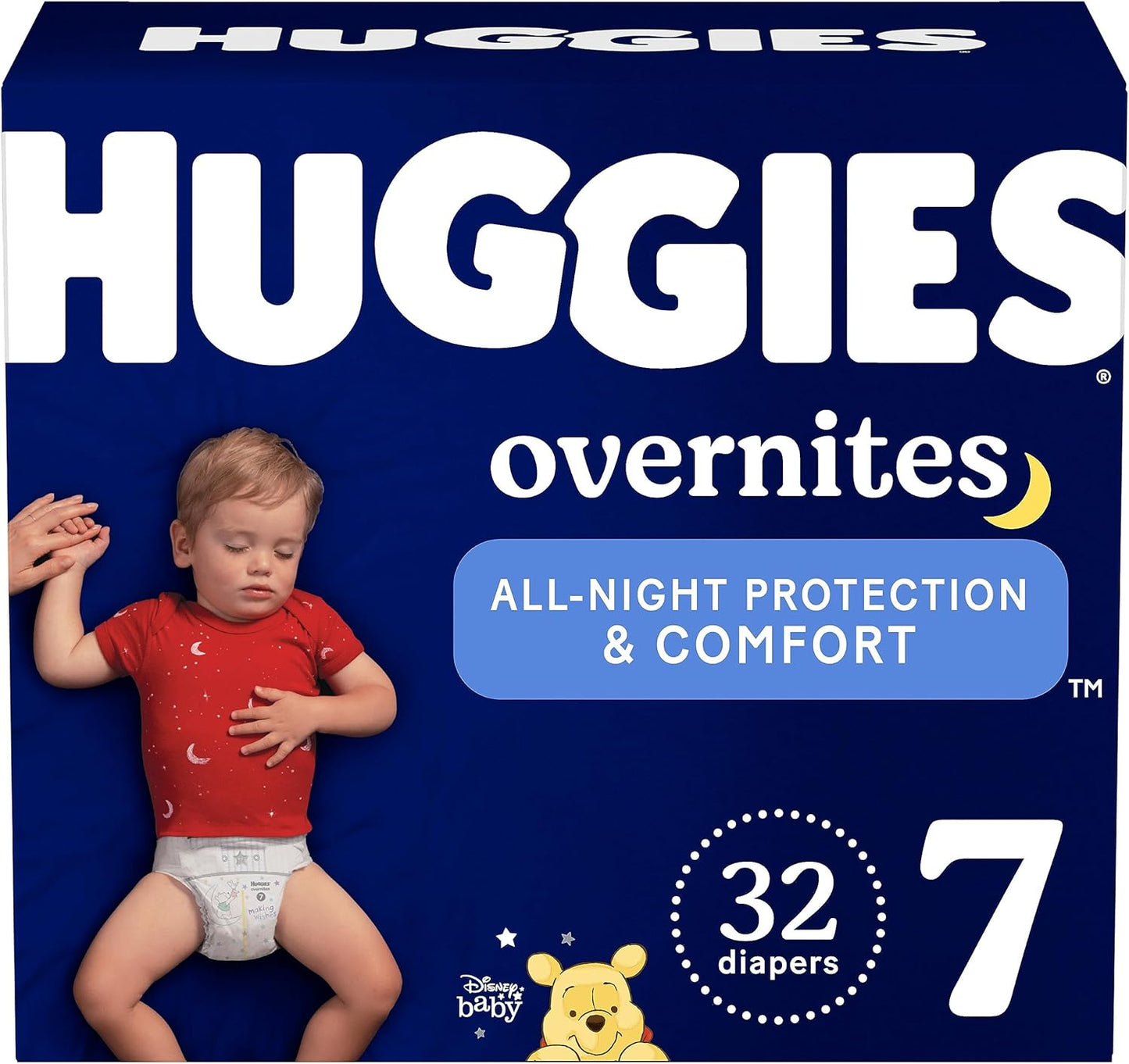 Huggies Overnites Size 5 Overnight Diapers (27+ lbs), 50 Ct, Packaging May Vary