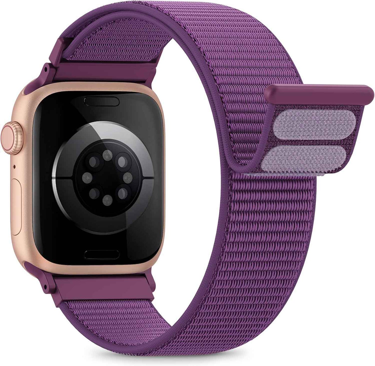 Nylon Loop Sport Band Compatible with Apple Watch Bands 44mm 45mm 46mm 49mm 42mm for Women Men, iWatch Wrist Straps for Ultra 3 2, Se, Series 11 10 9 8 7, Breathable, Soft Band Ideal for Outdoor