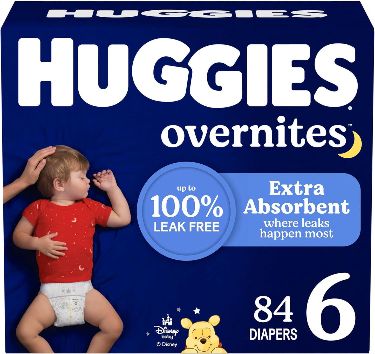 Huggies Overnites Size 5 Overnight Diapers (27+ lbs), 50 Ct, Packaging May Vary