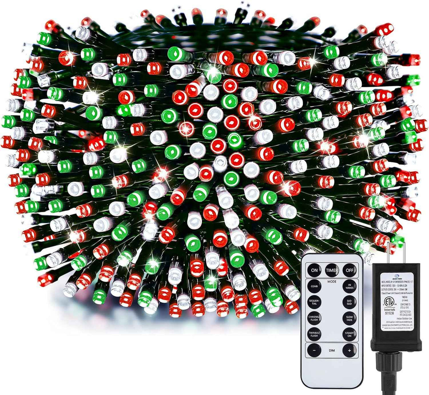 66FT 200 LED Christmas Tree Lights, Twinkle Fairy Lights String with 8 Flashing Modes String Lights for Indoor Bedroom Outdoor Christmas Trees Garland Wreath Holiday Decorations, Warm White