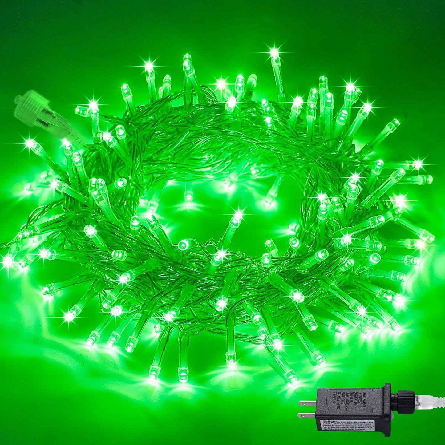 JMEXSUSS 100 LED Warm White Christmas Lights, Indoor String Light Bedroom 8 Modes Christmas Tree Lights Plug in, 33ft Connectable Fairy Twinkle Light Outdoor for Home Garden Xmas Tree Decor