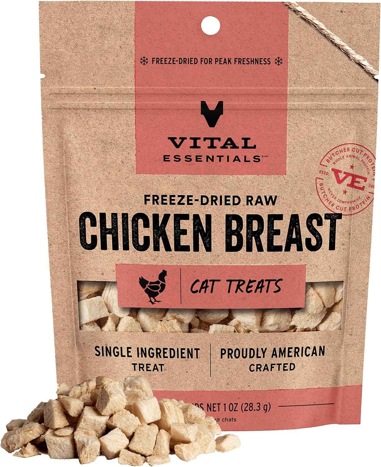 Vital Essentials Minnows Cat Treats, 0.5 oz | Freeze-Dried Raw | Single Ingredient | Grain Free, Gluten Free, Filler Free