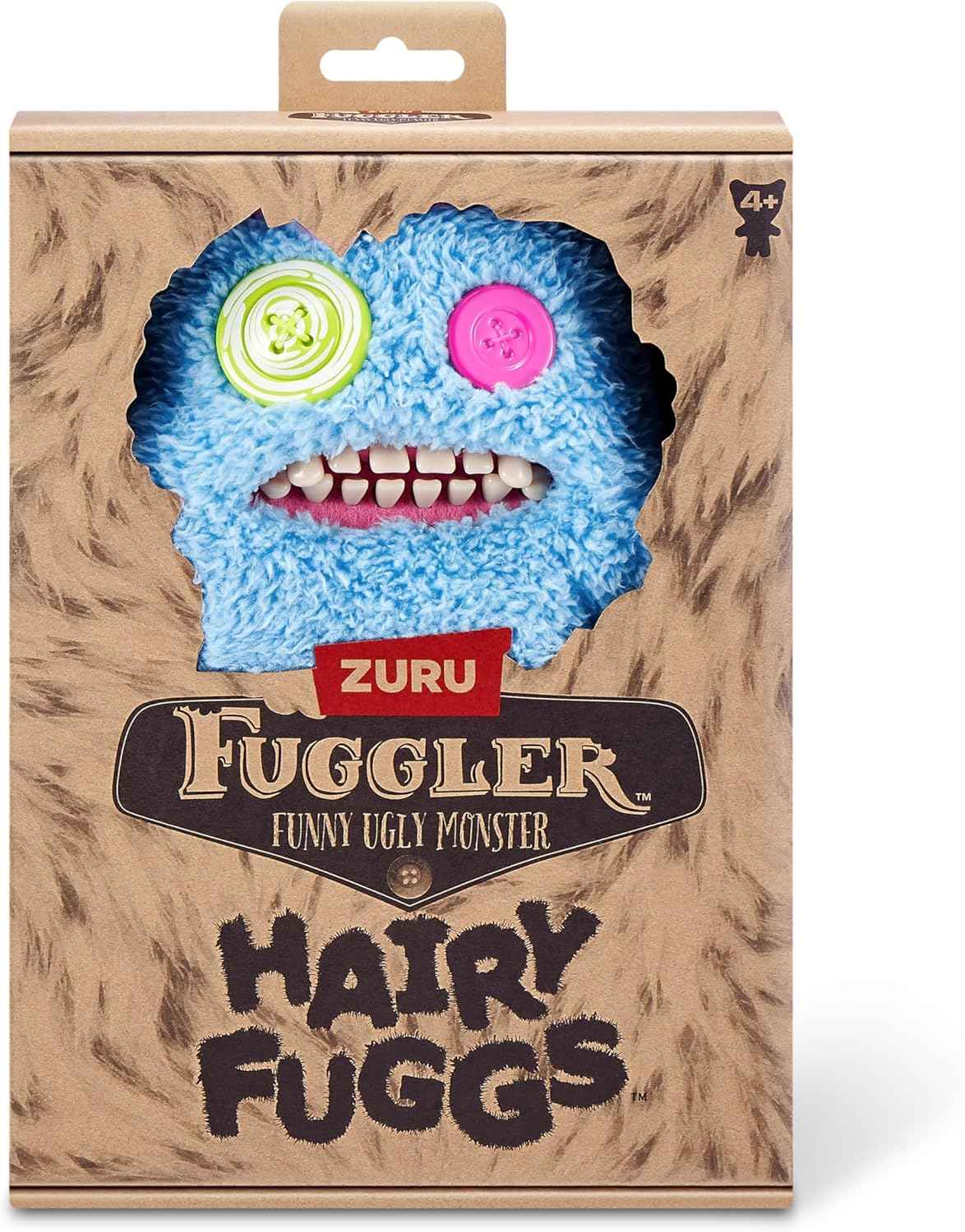 Fuggler Hairy Fuggs 9-inch Series 1 by ZURU, Funny Ugly Monster Plush Toy