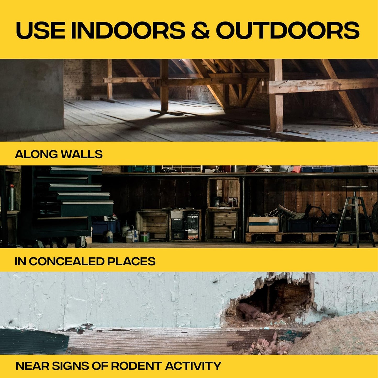 Victor Rat Poisoning for Inside & Outside Use - Kills Rats, Mice, Meadow Voles | Mouse Poisoning for Indoor & Outdoor Areas, Ready-to-Use